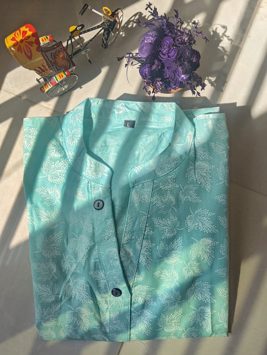 Sky-Blue Long Kurti